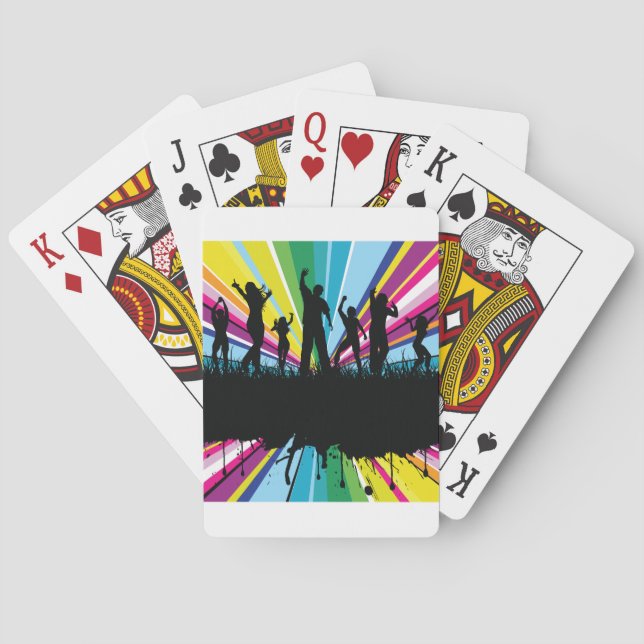 Jeu De Cartes Cartes de jeu de danse de personnes (dos)