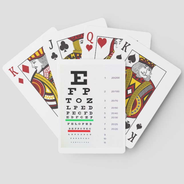 Jeu De Cartes Cartes de jeu de diagramme d'oeil (dos)