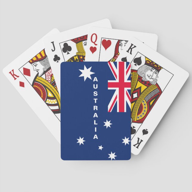 Jeu De Cartes Cartes de jeu de drapeau de l'Australie (dos)