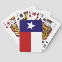 Cartes de jeu de drapeau d'état du Texas