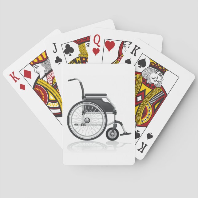 Jeu De Cartes Cartes de jeu de fauteuil roulant (dos)