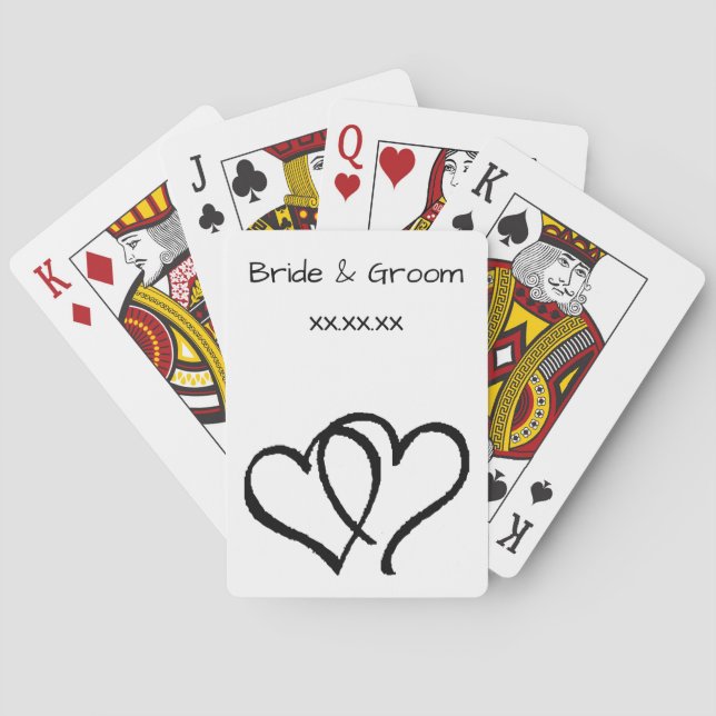 Jeu De Cartes Cartes de jeu de faveur de mariage (dos)