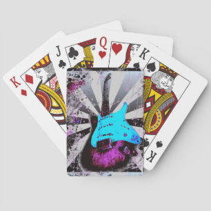 Jeu De Cartes Cartes de jeu de guitare électrique