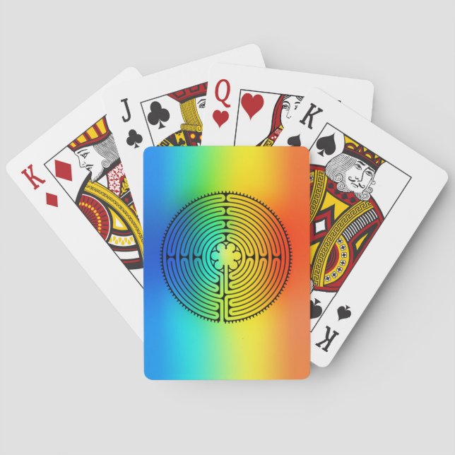 Jeu De Cartes Cartes de jeu de labyrinthe (dos)