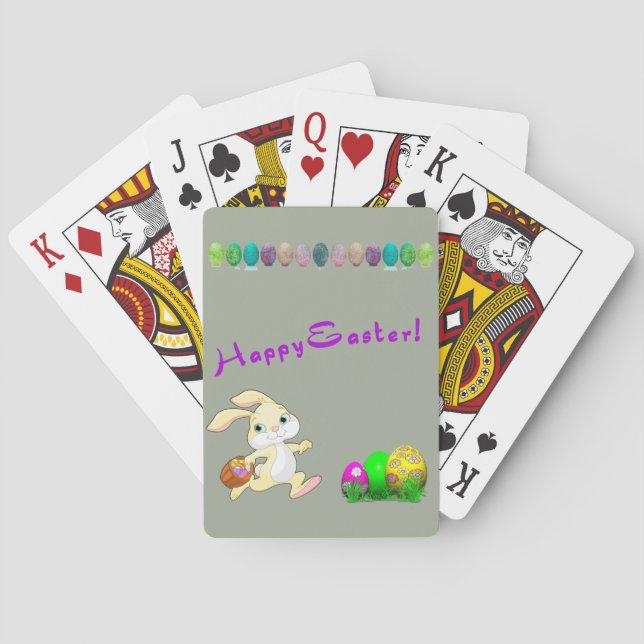 Jeu De Cartes Cartes de jeu de lapin de Pâques (dos)