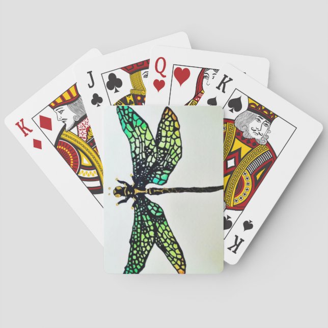 Jeu De Cartes Cartes de jeu de libellules  (dos)