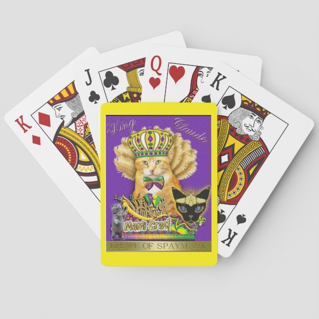 Jeu De Cartes Cartes de jeu de Mardi Gras Claude (dos)