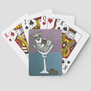 Jeu De Cartes Cartes de jeu de Martini de Schnauzer