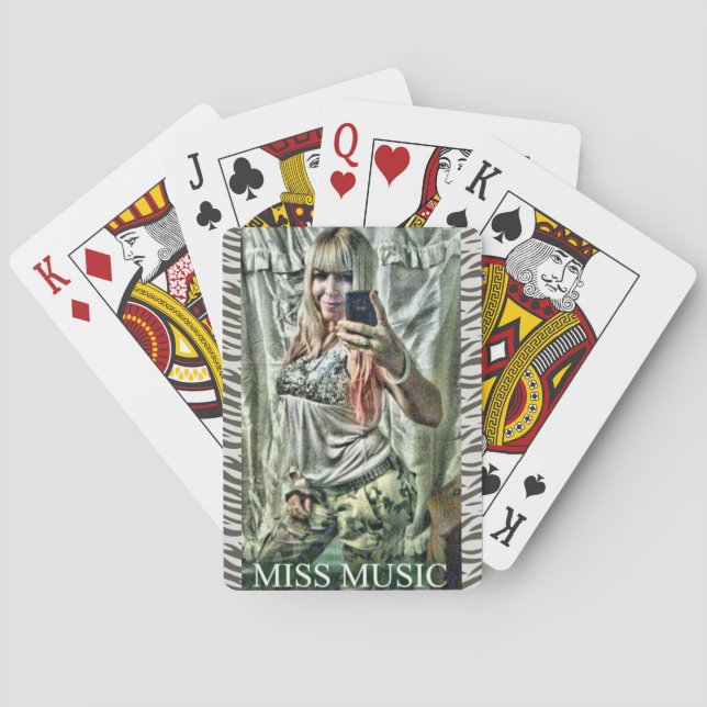 JEU DE CARTES CARTES DE JEU DE MLLE MUSIC- RANDOM (dos)