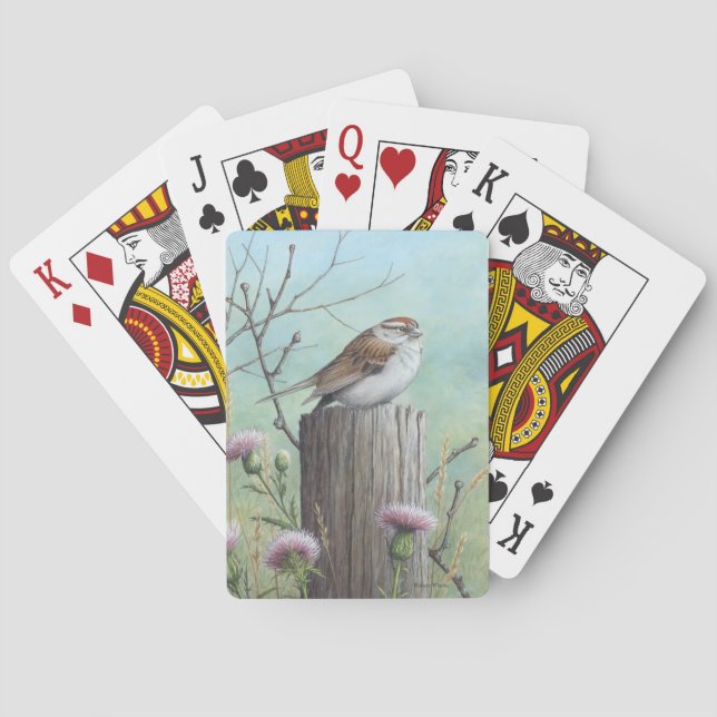Jeu De Cartes Cartes de jeu de moineau d'ébrèchement (dos)