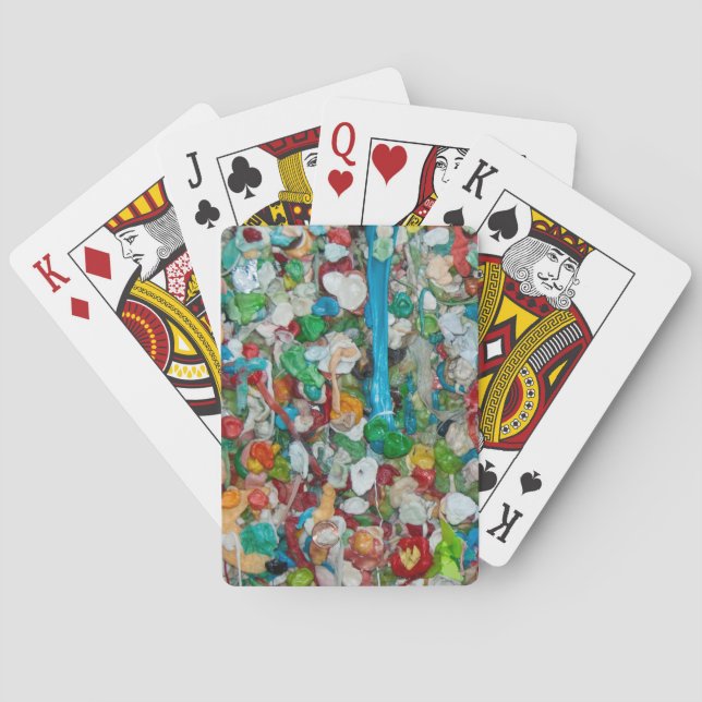 Jeu De Cartes Cartes de jeu de mur de gomme (dos)