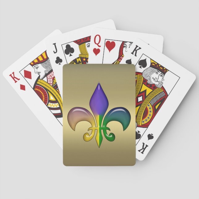 Jeu De Cartes Cartes de jeu de partie de mardi gras (dos)