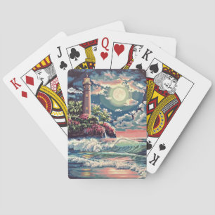 Jeu De Cartes Cartes de jeu de phare peinture personnalisée