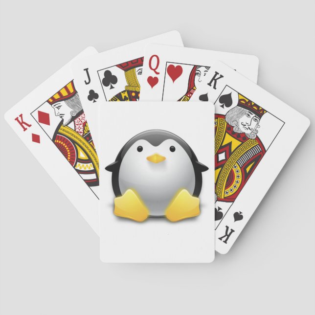 Jeu De Cartes Cartes de jeu de pingouin de Chibi (dos)