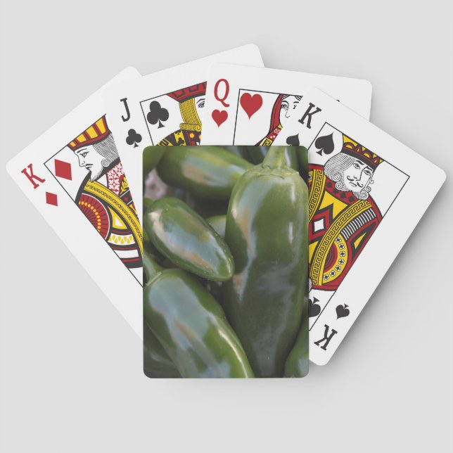 Jeu De Cartes Cartes de jeu de poivrons de Jalapeno (dos)