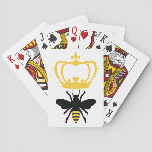 Jeu De Cartes Cartes de jeu de reine des abeilles (dos)