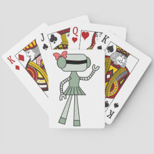 Jeu De Cartes Cartes de jeu de robot de fille
