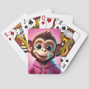 Jeu De Cartes Cartes de jeu de singe de dessin