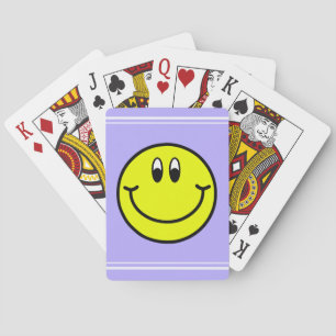 Jeu De Cartes Cartes de jeu de sourire heureuses d'Emoji de