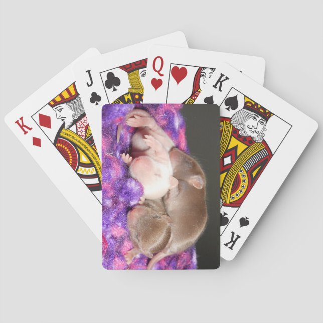 Jeu De Cartes Cartes de jeu de souris : 3 souris de bébé (dos)