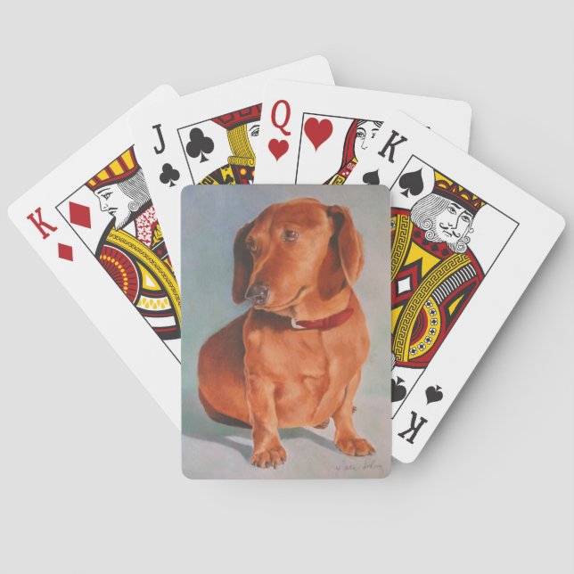 Jeu De Cartes Cartes de jeu de teckel (dos)