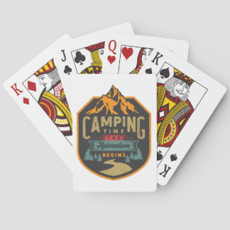 Jeu De Cartes Cartes de jeu de temps de camping