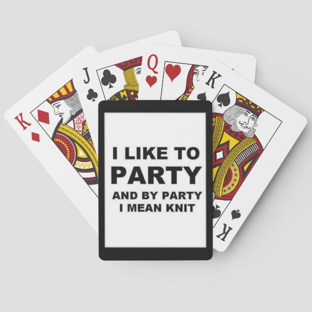 Jeu De Cartes Cartes de jeu de tricoteuses (dos)