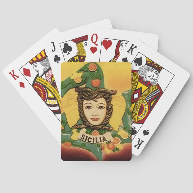 Jeu De Cartes Cartes de jeu de Trinacria de La (dos)