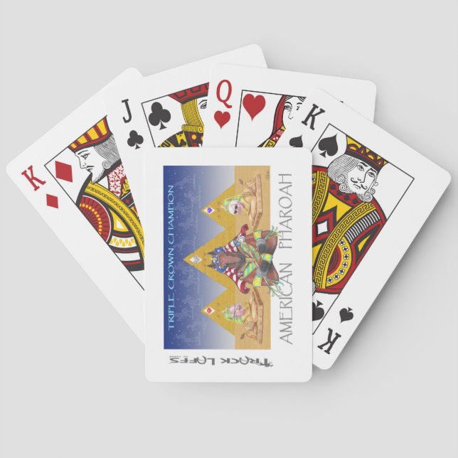 Jeu De Cartes Cartes de jeu de Triple Crown de Pharoah (dos)
