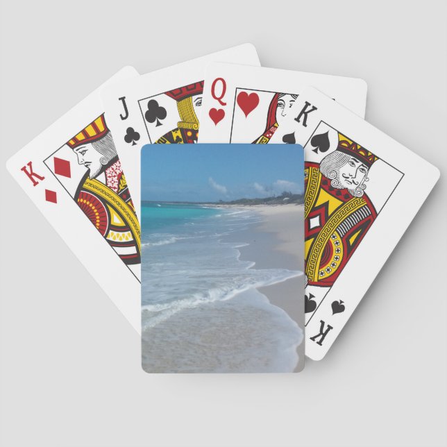 Jeu De Cartes Cartes de jeu de vagues de plage (dos)