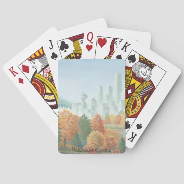 Jeu De Cartes Cartes de jeu de Vancouver Cityscape Souvenirs (dos)