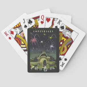 Jeu De Cartes Cartes de jeu de Vintage voyage de Copenhague
