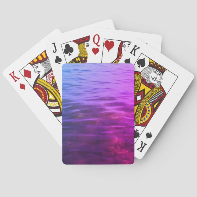Jeu De Cartes Cartes De Jeu D'Eau Rose (dos)