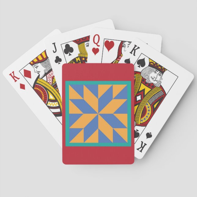 Jeu De Cartes Cartes de jeu d'édredon - l'étoile du chasseur (dos)