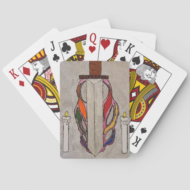 Jeu De Cartes Cartes de jeu d'épée flamboyante (dos)