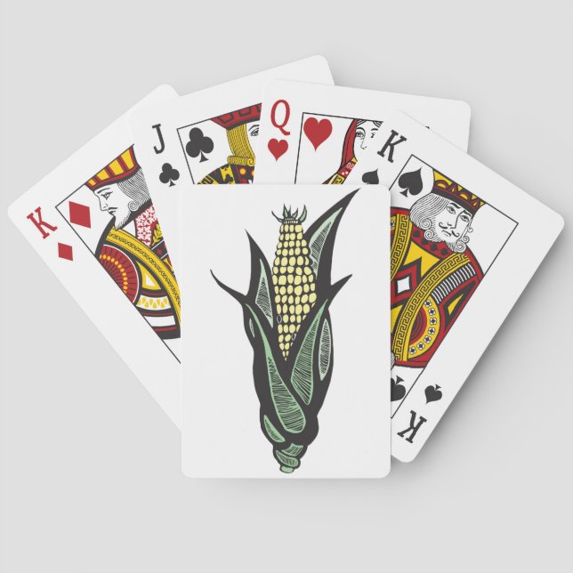 Jeu De Cartes Cartes de jeu d'épi de maïs (dos)