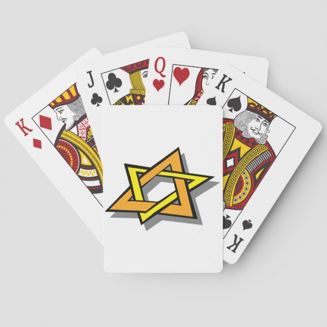 Jeu De Cartes Cartes de jeu d'étoile de Hanoukka (dos)