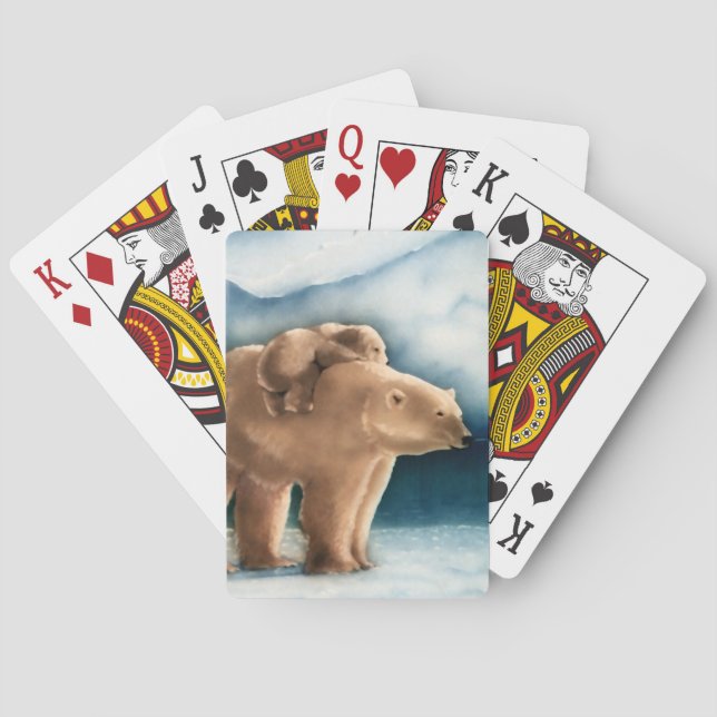 Jeu De Cartes Cartes De Jeu D'Ours Polaires (dos)