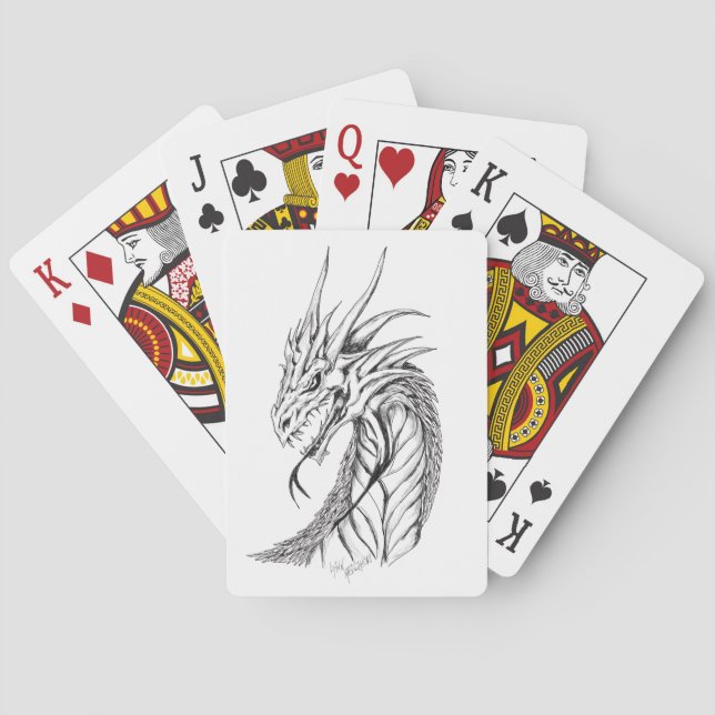 Jeu De Cartes Cartes de jeu Dragon Design (dos)