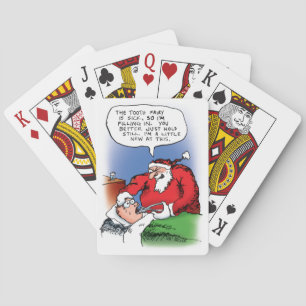 Jeu De Cartes Cartes de jeu drôles de bande dessinée de Père