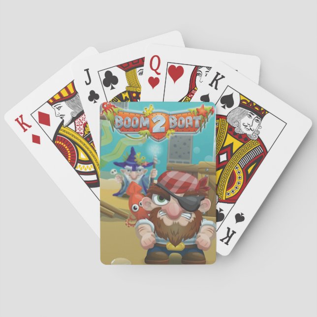 Jeu De Cartes Cartes de jeu du bateau 2 de boom (dos)