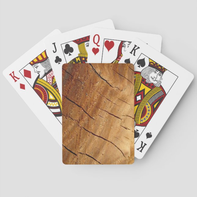 Jeu De Cartes Cartes de jeu en bois (dos)