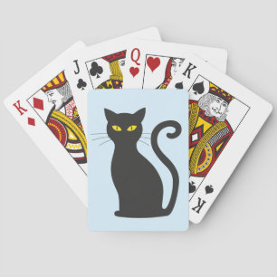JEU DE CARTES CARTES DE JEU EN CHAT NOIR CUTE