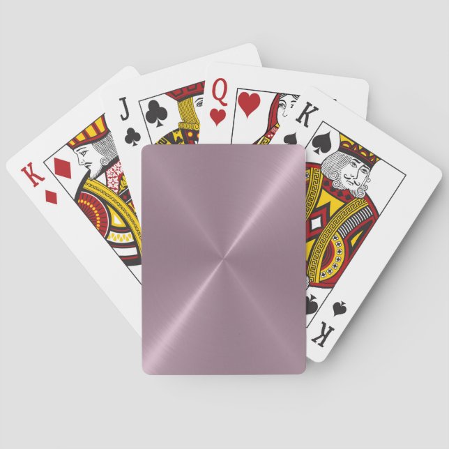 Jeu De Cartes Cartes de jeu en métal brossé (dos)