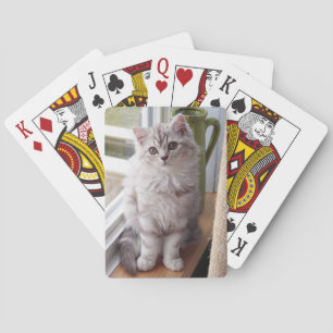 Jeu De Cartes Cartes de jeu faites sur commande de chaton de