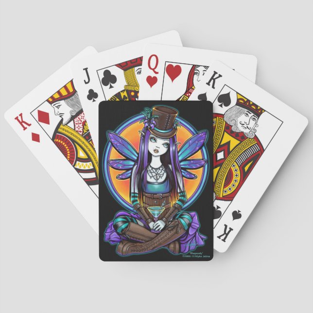 Jeu De Cartes Cartes de jeu féeriques d'Absynth Steampunk de (dos)