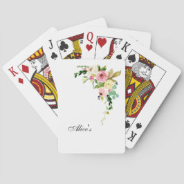 Jeu De Cartes Cartes de Jeu Floral Classique
