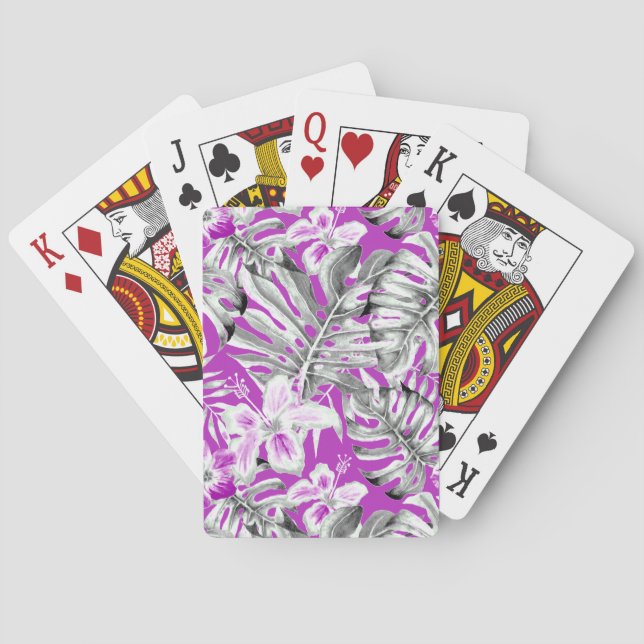 Jeu De Cartes Cartes De Jeu Florales D'Ace (dos)
