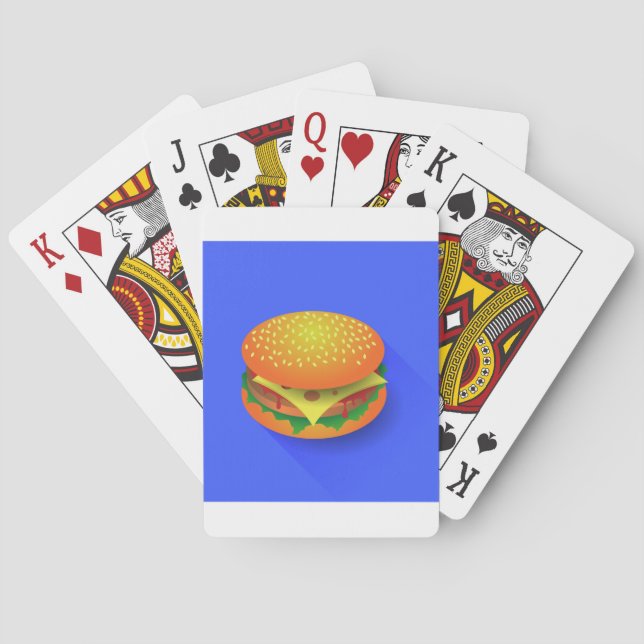 Jeu De Cartes Cartes de jeu fraîches d'hamburger (dos)