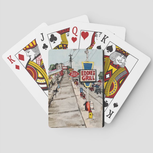 Jeu De Cartes Cartes de jeu "Genève-Sur-Le-Lac Street View" (dos)